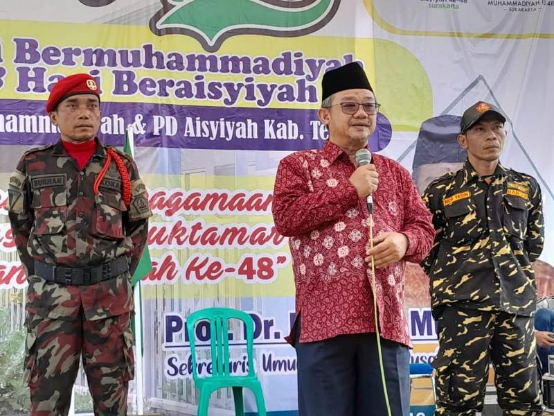 Banser dan Kokam Kawal Haedar Nashir dan Abdul Mu’ti