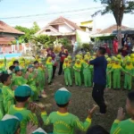 Outbound di Lapangan Dekat Sekolah pun Meriah seperti Ini
