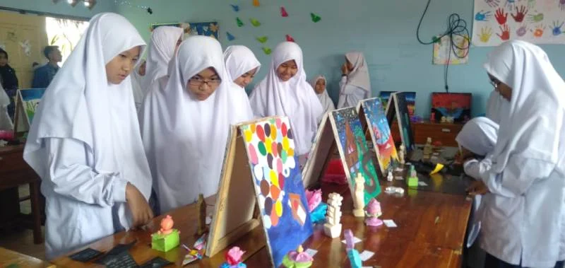 Lukisan Karya Siswa ABSM Dipamerkan, seperti Ini Modelnya