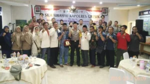 AMM Gresik Silaturahim dengan Kapolres Dukung Pemilu Bebas Hoax