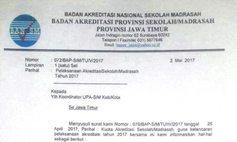 Begini Pelaksanaan Akreditasi Sekolah secara Online Tahun 2017