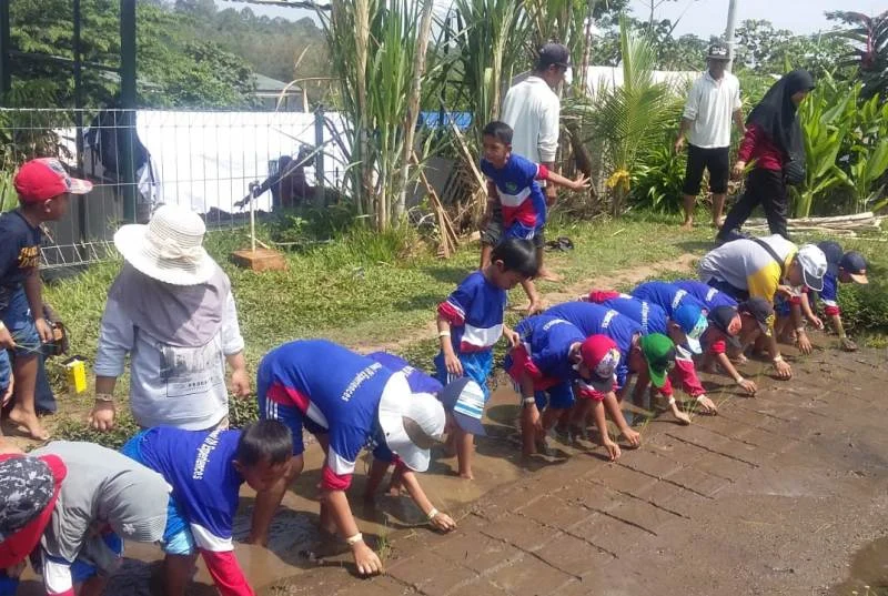Isi Liburan, Anak-Anak Ini Belajar Jadi Petani