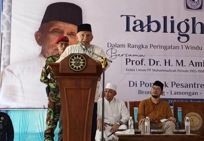 Tabligh Akbar di Brondong, Amien Rais Ungkap Nasib Umat