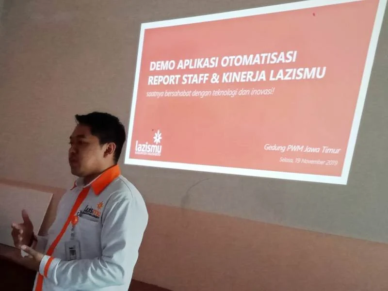 Lazismu Mojokerto Kenalkan Aplikasi Mendata 4 Kinerja Amil