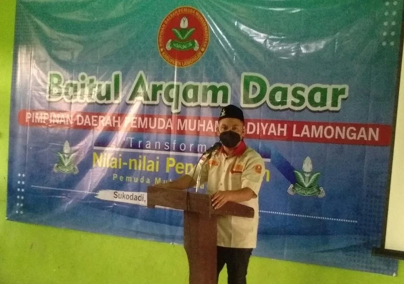 Pesan Ketua PWPM Jatim di BAD Pemuda Muhammadiyah Lamongan
