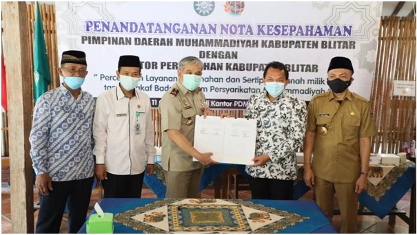 Wakil Bupati Blitar Saksikan MoU Sertifikasi Aset Muhammadiyah