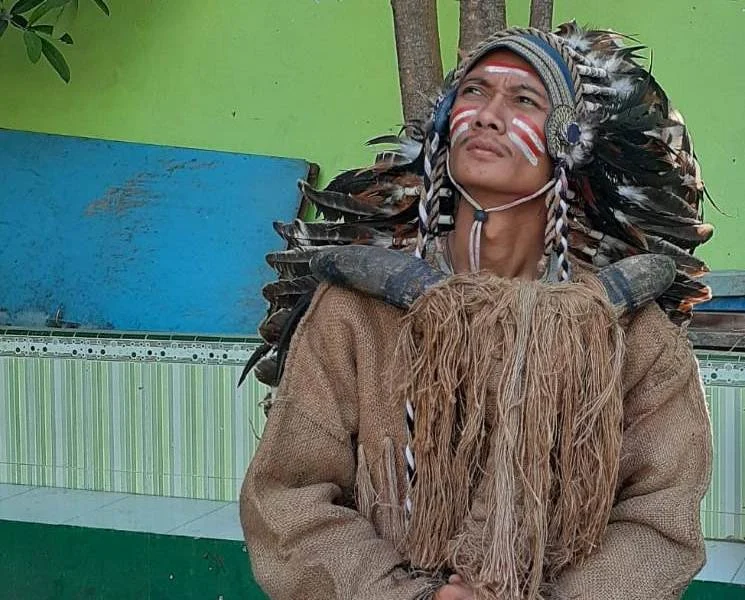 Agustusan Makin Heboh, Ada Kepala Suku Indian Masuk Sekolah