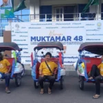 Becak Listrik Layani Tamu Muktamar Jalan-Jalan ke De Tjolomadoe