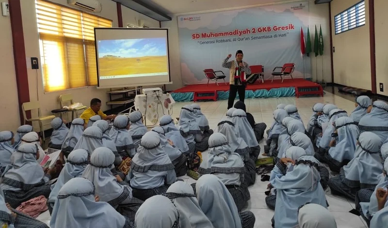 Aksi Bela Palestina, Siswa Dengarkan Orasi dan Nobar Film