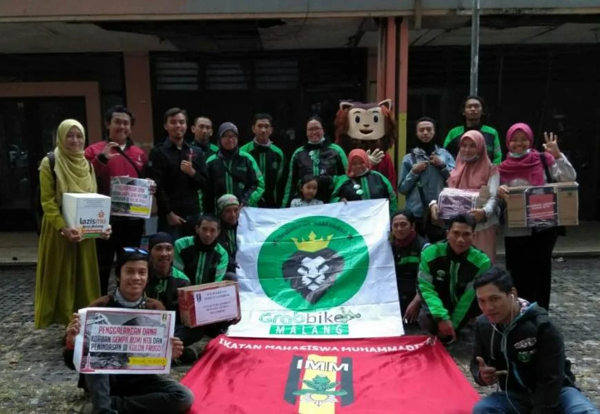 Bersama Driver Grab Galang Dana Korban Gempa Lombok, Hanya 1,5 Jam Terkumpul 9,4 Juta