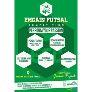 Ayo! Daftarkan Tim Futsal Anda dalam Emgain Futsal Competition se-Jawa dan Bali