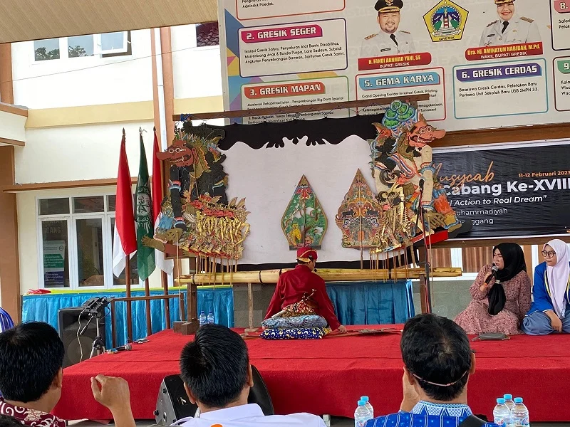 Dalang Cilik SD Mutu Kagumi Balongpanggang Tampil di Musycab IPM