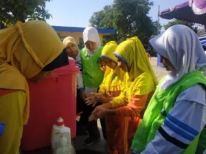 Di Sela Potong Hewan Kurban, Ada Sosialisasi Cuci Tangan Sehat, Begini Caranya