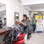 Akhir Ramadhan, AMM Sidayu Gresik Cukur Rambut Gratis