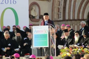 Inilah Pidato Din Syamsuddin di Depan Paus Fransiscus dan Tokoh-Tokoh Agama Dunia di Italia
