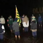 Usai Diklat HW, Tengah Malam Dilantik di Bawah Air Terjun