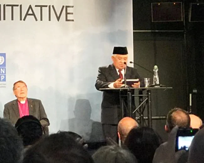 Saat Din Syamsuddin Fasih Bicara soal Pelestarian Hutan di Oslo-Norwegia