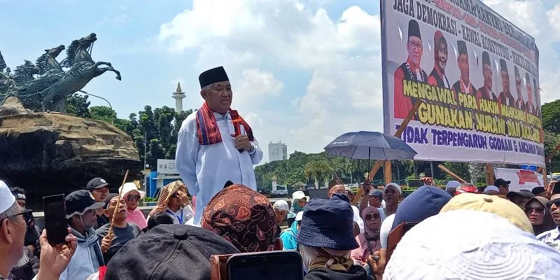 Diberitakan Ambruk saat Orasi, Ini Bantahan Din Syamsuddin