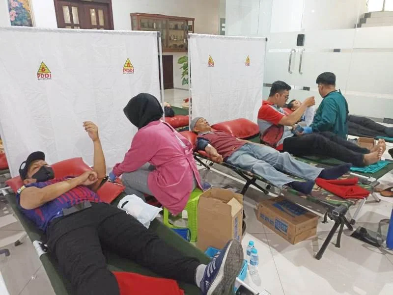 Donor Darah 111 di Kota Malang Peserta Membeludak