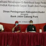 Pasar Induk Pare Uji Coba E-Retribusi