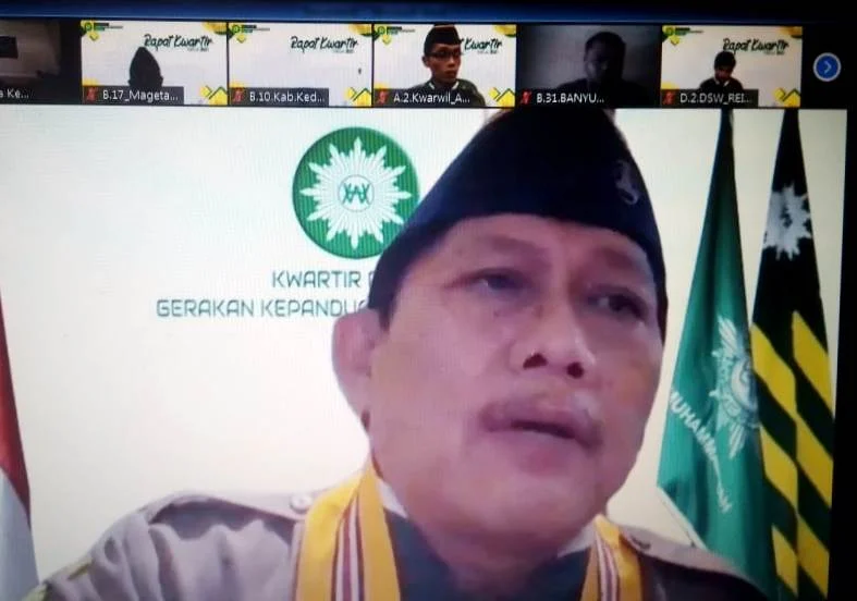 Kwartir Wilayah HW Jatim Rapat Virtual, Ini Pesannya