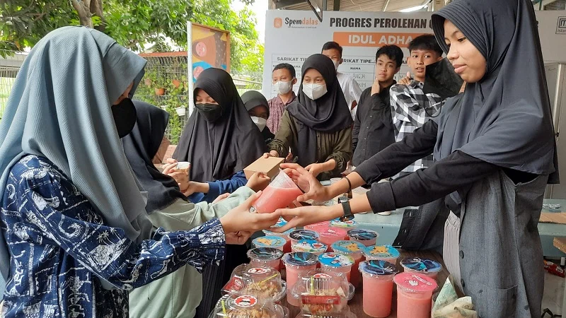 Belajar Wirausaha, Siswa Spemdalas Ikuti Festival Culinary