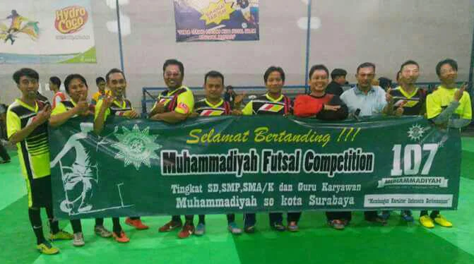 Serunya Pertandingan Futsal Guru-Guru Muhammadiyah Surabaya