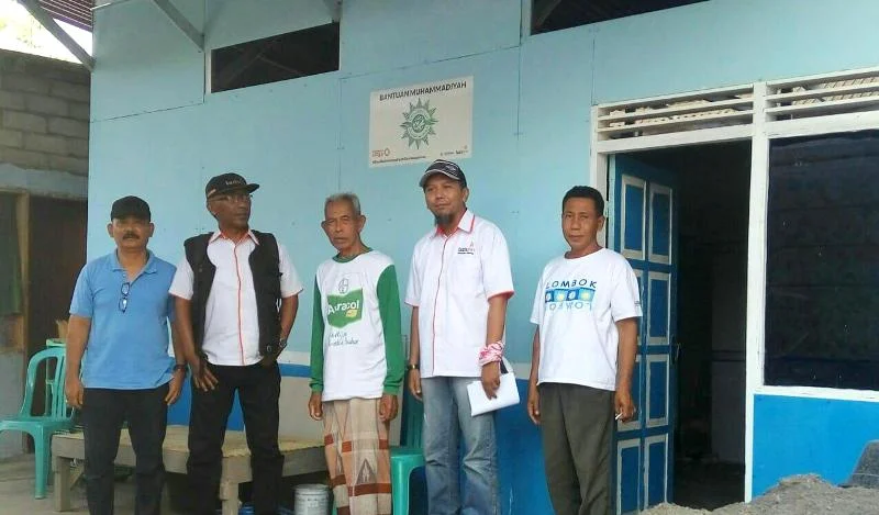 Warga Gangga dan Kayangan Lombok Dibangunkan Huntara oleh Lazismu Malang