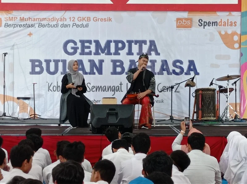 Talkshow Gempita Bulan Bahasa, Spemdalas Ajak Cinta Literasi