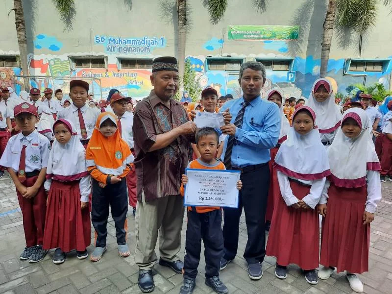 Gerakan Infak SD Muwri untuk Masjid Terkumpul Rp 2,2 Juta