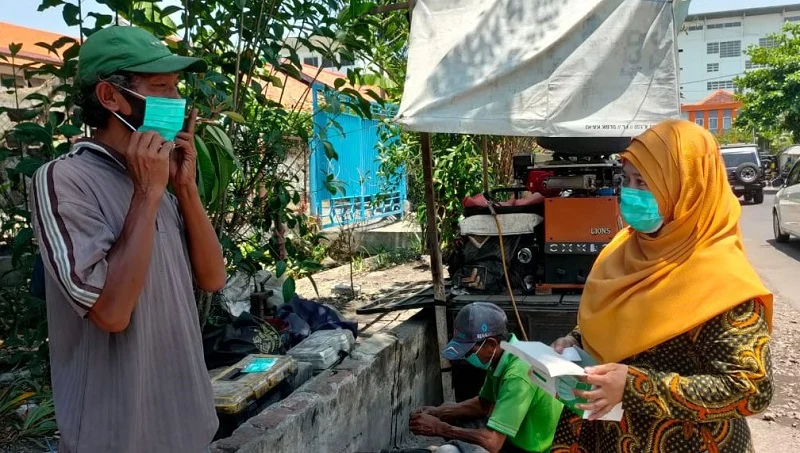Guru BK Ini Ajak Warga Disiplin Bermasker