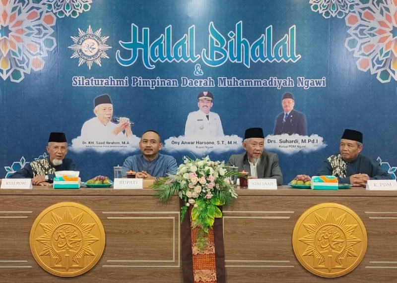 Bupati dan Ketua PP Muhammadiyah Hadiri Halalbihalal PDM Ngawi