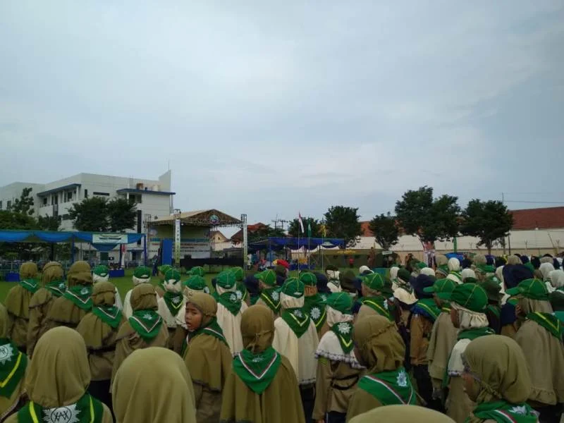 Seru! Sebelum Lomba Pandu HW Diajak Tepuk Semangat dan Goyang Dombret