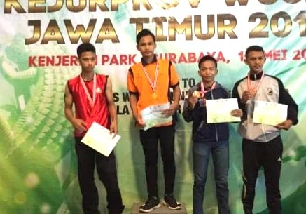 Sempat Sakit sebelum Bertanding, Siswa SMPM 1 Gresik Ini Juarai Kejurprov Wushu
