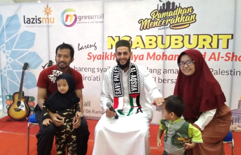 Ngabuburit bareng Syeikh Palestina di Mall, Anak Tiga Tahun pun Minta Ditahsin Bacaan Alfatihanya