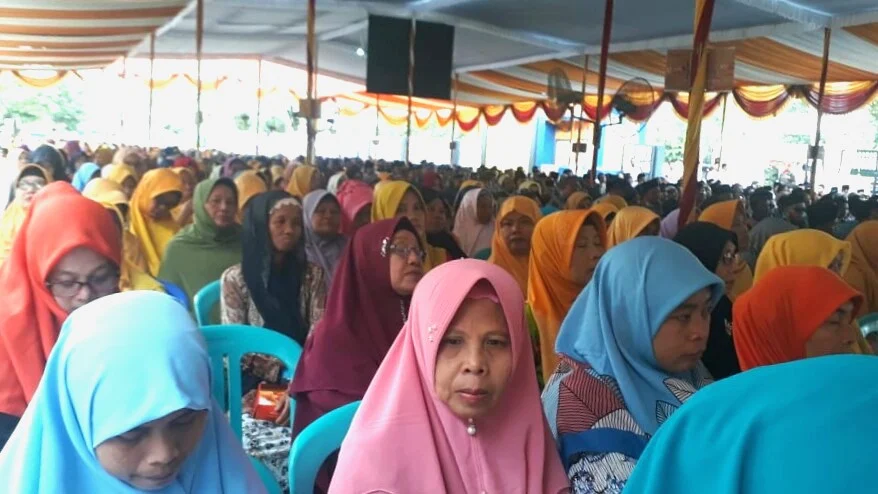 Ketika Ribuan Warga Desa Sambut Kehadiran Din Syamsuddin