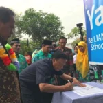 Tugu UKS Berlian School Diresmikan Bupati Gresik dan Ketua Tim Penilai Lomba LSSN