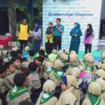 Bekerja Sama dengan Puskesmas, SD Muwr1 Praktikkan Cara Cuci Tangan yang Benar