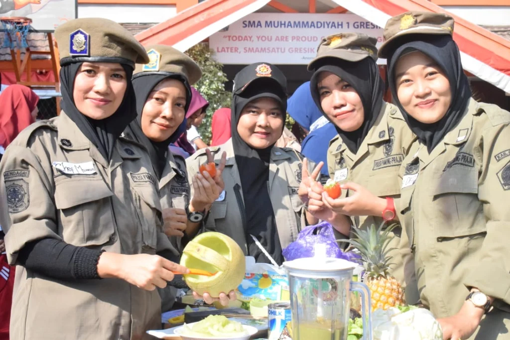 Ada ‘Satpol PP’ Ikut Lomba Memasak di Smamsatu Gresik