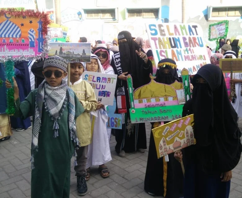 SD Muwr1 Sambut Tahun Baru dengan Pawai ala Timur Tengah, Ini Maknanya