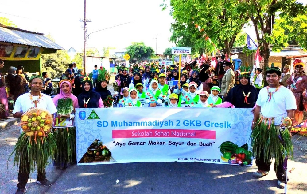 Berlian School Kenalkan Makanan Sehat dalam Karnaval Desa Suci