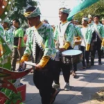 Musik Tongklek dan Barongsai Meriahkan Pawai Ta’aruf Sambut Peresmian Masjid Al Muttaqin Jabung