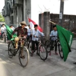 Madin Al Ishlah Dorang Rayakan Milad Muhammadiyah dengan Bersepeda Keliling Desa