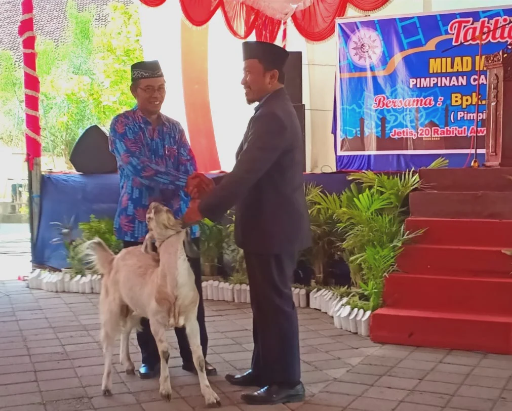Milad Meriah Berhadiah Kambing Etawa yang Bikin Ketawa