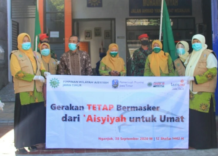 Gerakan Tetap Bermasker Aisyiyah Nganjuk