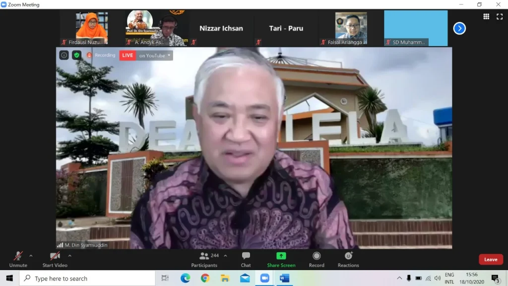 Kuliah Tauhid Din Syamsuddin: Beragama Harus Fundamental