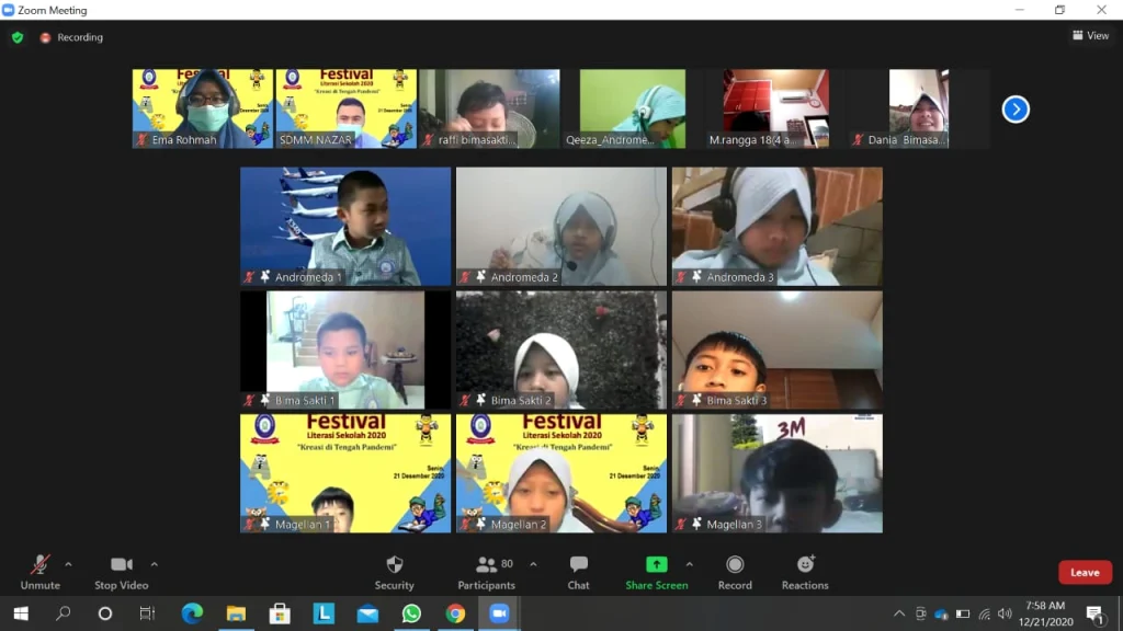 Festival Literasi SDMM: Kreatif di Tengah Pandemi