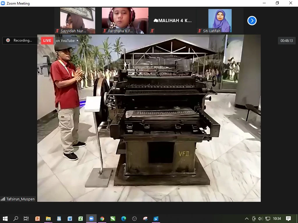 Saat Siswa Berlian Berselancar Intip Koleksi Bersejarah Muspen