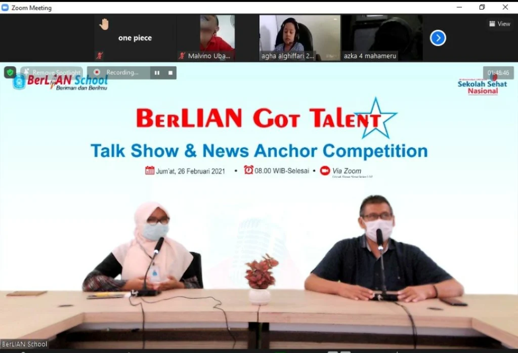 Siswa Berlian School Belajar Jadi Penyiar TV