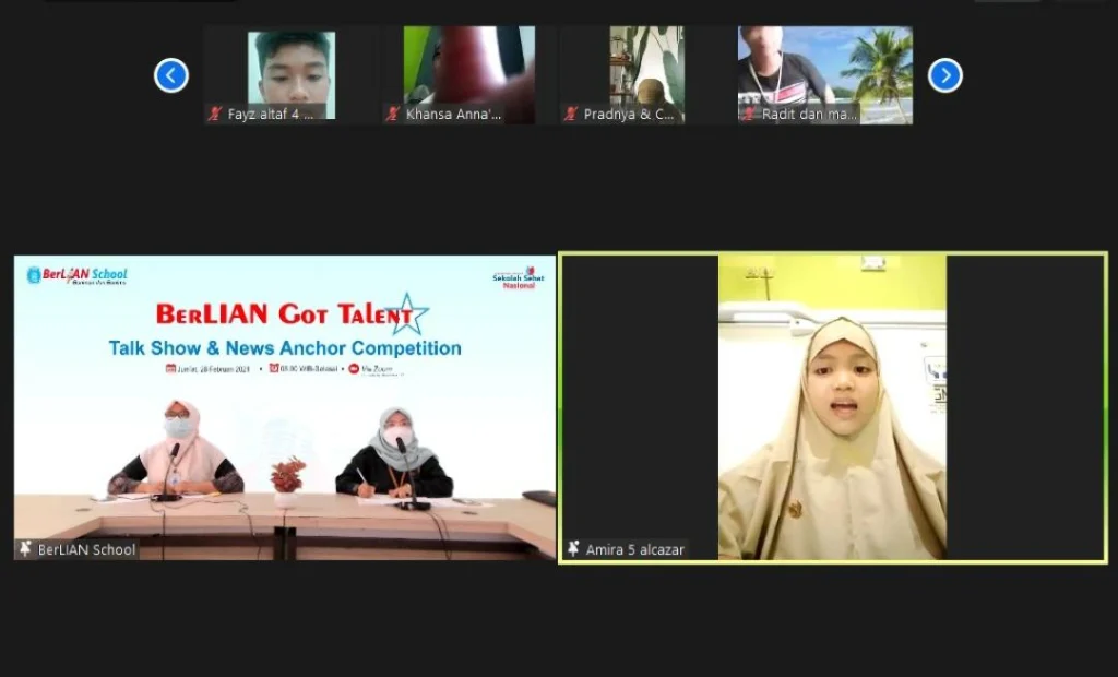 Serunya Lomba Penyiar TV di Berlian School